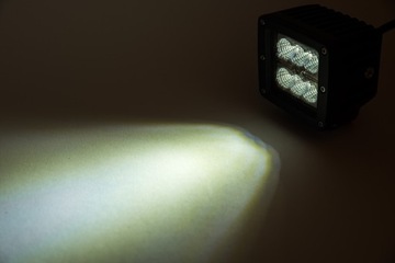 Галогенный прожектор черный для мотоцикла, квадроцикла, джипа, светодиодный четырехъядерный светодиодный фонарь для мотоцикла