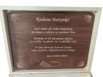 Большая шкатулка на память о Первом Причастии.