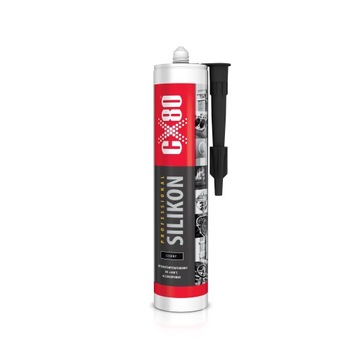 CX-80 SILIKON WYSOKOTEMPERATUROWY CZERWONY 310 ml