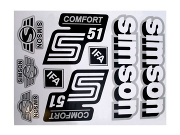 NAKLEJKA NAKLEJKI SIMSON COMFORT S51 IFA