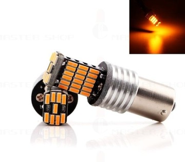 45 светодиодов SMD P21W R5W BA15S ЛАМПА, ОРАНЖЕВЫЙ