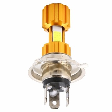 СВЕТОДИОДНАЯ ЛАМПА МОТОЦИКЛ МОТОР H4 HS1 3400лм MINI GOLD