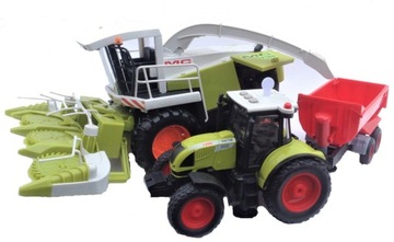 Traktor ciagnik Duży Zestaw Kombajn Rolnik FARMA