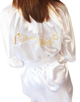 Халат Karen 90 с вышивкой Bride *S* белый