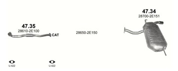 ТРУБКА KIA SPORTAGE HYUNDAI TUCSON 47.35