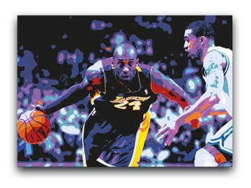 KOBE BRYANT - OBRAZ 120x80 plakat NBA Lakers