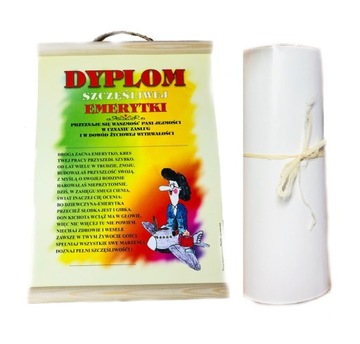 DYPLOM CERTYFIKAT Emerytki Emeryta PREZENT