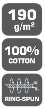 ДЛИННАЯ ФУТБОЛКА РУКАВ. 190Г/М2, СЕРЫЙ-СЕРЫЙ, 