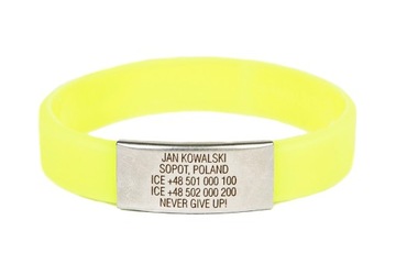 БРАСЛЕТ С ГРАВИРОВКОЙ ДИАБЕТ ДИАБЕТ