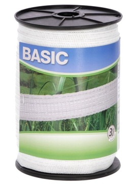 TAŚMA OGRODZENIOWA KERBL BASIC DLA KONI 200 MB / 20 MM BIAŁA PASTUCH