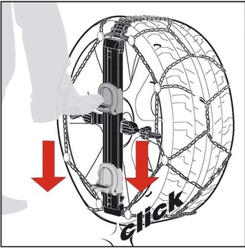 Цепи противоскольжения EASY-FIT 9 мм KN 97 225/40R18