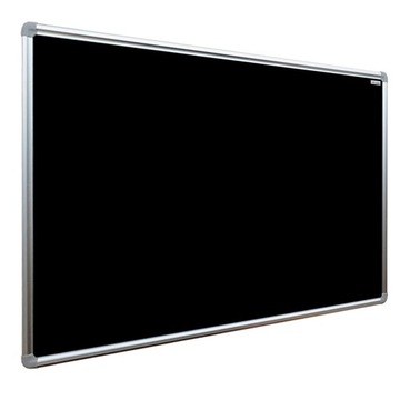 Магнитная доска для мела черного цвета 200х100, алюминиевая рамка + подарки