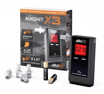 Калибровка электрохимического алкотестера ALKOHIT X3