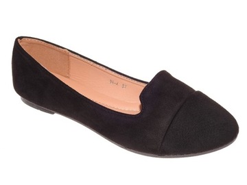 Balerine Zamszowe 98-4 Black r.38