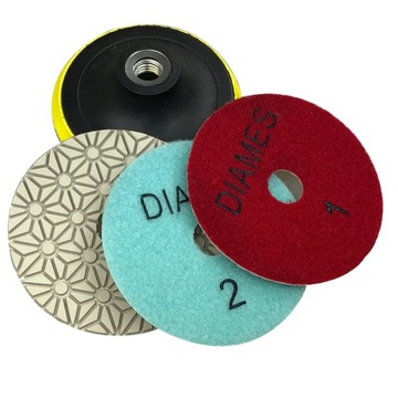 ПОЛИРОВАЛЬНЫЙ ДИСК 3 СТОП. #1 #2 #3 ГРАНИТ 100 + РУЧКА