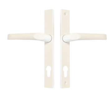 KLAMKO-KLAMKA do drzwi długi szyld 92mm BIAŁA