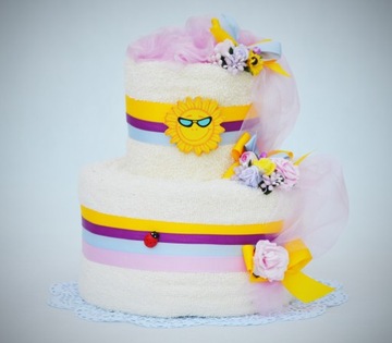 КРАСИВЫЙ подарок на годовщину - торт из полотенец на крещение