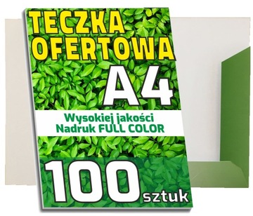 TECZKA OFERTOWA z nadrukiem FIRMOWA A4 100 sztuk