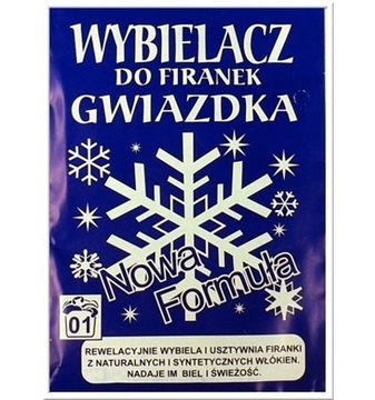 Wybielacz do firan GWIAZDKA 30g