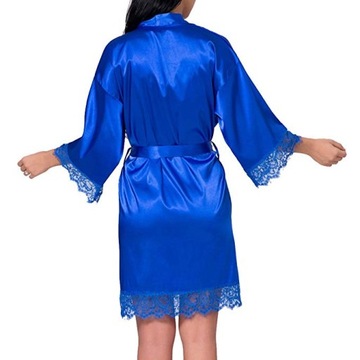 НАБОР АТЛАСНОГО ЖЕНСКОГО ХАЛАТА, КРУЖЕВНАЯ РОЗА