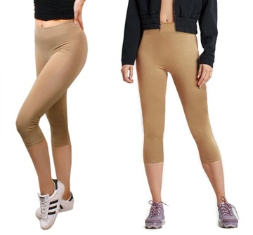 Леггинсы выше колена RYBACZKI FITNESS, черные, 51 S/M