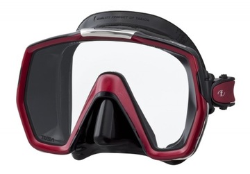 Maska TUSA FREEDOM HD Bordowa (Czarny Silikon)