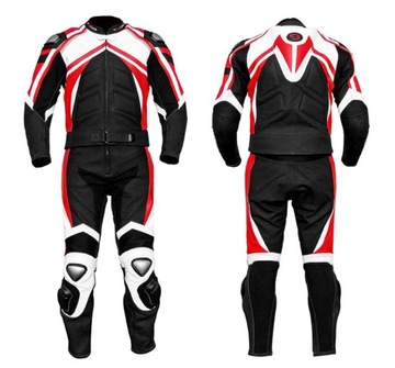 TSCHUL 750 KOMBINEZON SKÓRA GARB - CZERWONY r. 48