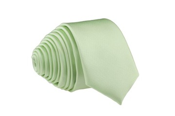 KRAWAT ŚLEDŹ / ŚLEDZIK WĄSKI SLIM 5 cm SELEDYNOWY