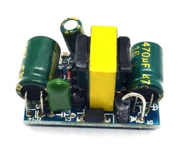 MODUŁOWY ZASILACZ LED 5W 230V 12VDC 0.4A PCB M007