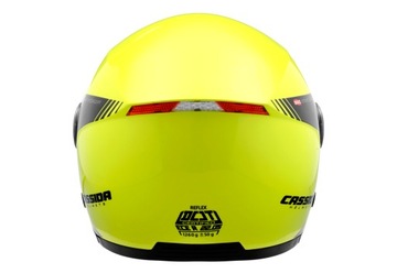 КЛАССИЧЕСКИЙ СВЕТОДИОДНЫЙ МОТОШЛЕМ СВЕТООТРАЖАЮЩИЙСЯ CASSIDA XS