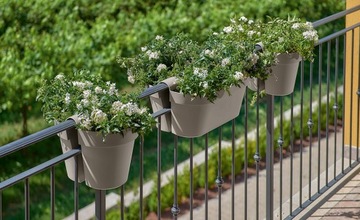 ИТАЛЬЯНСКИЙ балконный ящик продолговатый BE-UP 50x33/23