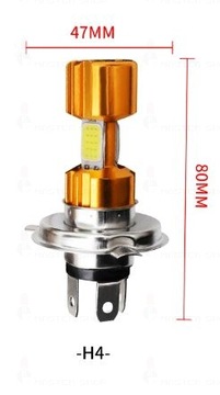 СВЕТОДИОДНАЯ ЛАМПА H4 HS1 3400 LM МОТОКУТЕР МОТОЦИКЛ