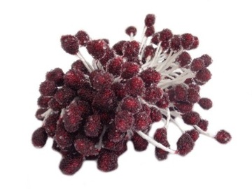 PT211 PRĘCIKI DO KWIATÓW mikrokulki bordowe ciemne