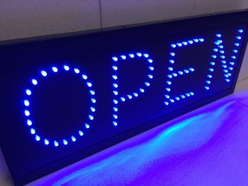 Реклама LED NEON OPEN 52X20 CM 230V Светодиодная плата