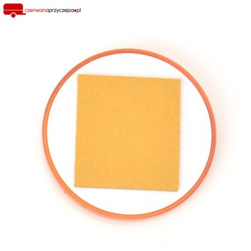 ОРАНЖЕВЫЙ РЕФЛЕКТОР самоклеящийся, круглый, диаметр 61 мм.