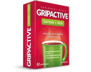 GRIPACTIVE ZATOKI I NOS 6 saszetek
