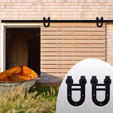 System przesuwny LOFT U Podkowa barn door rustical