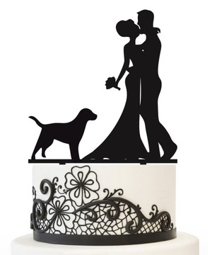 Топпер топпер молодая пара с собакой и собакой ЛАБРАДОР П4Л