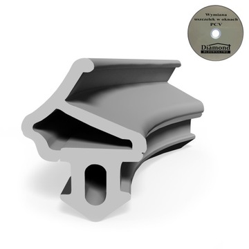 Uszczelka uszczelki do okien EPDM SZARA s-1172A