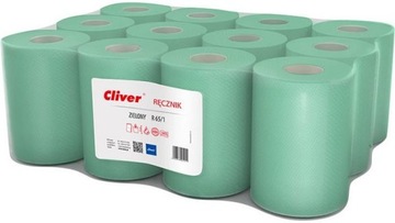 Cliver Ręcznik Mini Zielony R65 Standard / 12 szt.