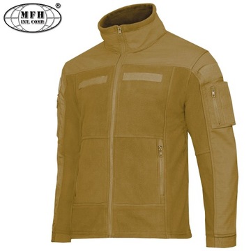 Bluza taktyczna męska polar COMBAT MFH ciepła wygodna coyote XXL +Gratis