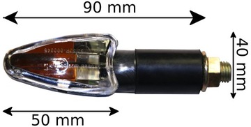 Указатели поворотов Arrow карбоновые для мотоцикла, комплект 2 шт.