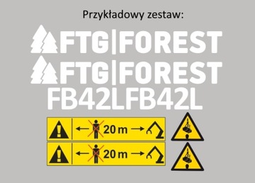 Naklejki oklejenie FTG FOREST FB 90 FB70 FB53 FB42
