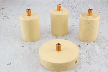 e27 деревянный медный держатель для лампы в стиле лофт для лампы-паука