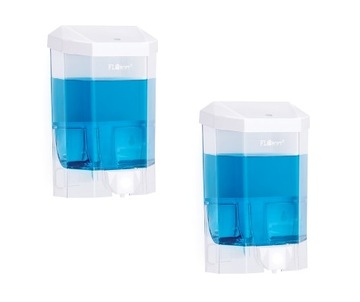 Dozownik Podajnik mydło w płynie kpl 2 x 500 ml.