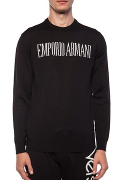 EMPORIO ARMANI sweter męski czarny r.L ORYGINAŁ