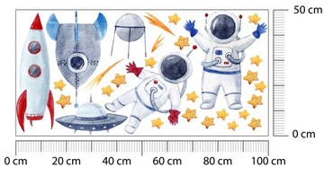 Наклейки на стену КОСМОНАВТ