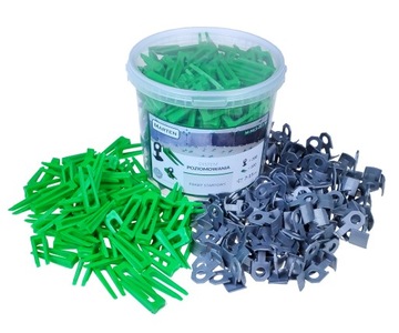 Szybki System poziomowanie płytek 300 klipsów klin