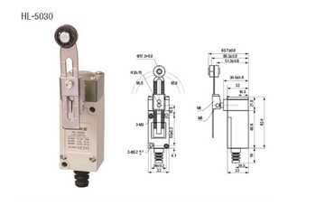 Wyłącznik krańcowy HL-5030 Krańcówka z rolką 18mm