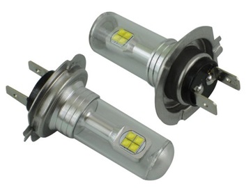 2 x żarówka LED H7 8 Cree dzienne DRL 12v 24v